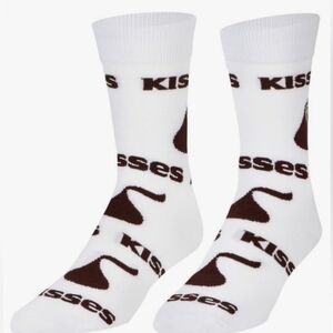 4/$25 Hersheys Kisses Candy Novelty Crew Socks New Unisex